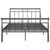 Sengeramme svart metall 120x200 cm