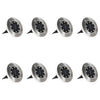 Soldrevet bakkelys 8 stk LED-lys RGB-farge