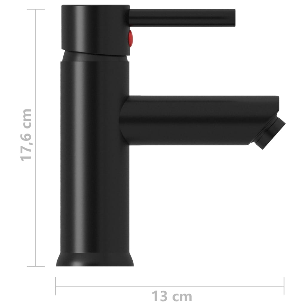 Badekran svart 130x176 mm