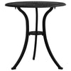 Bistrosett 3 deler støpt aluminium svart