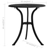 Bistrosett 3 deler støpt aluminium svart
