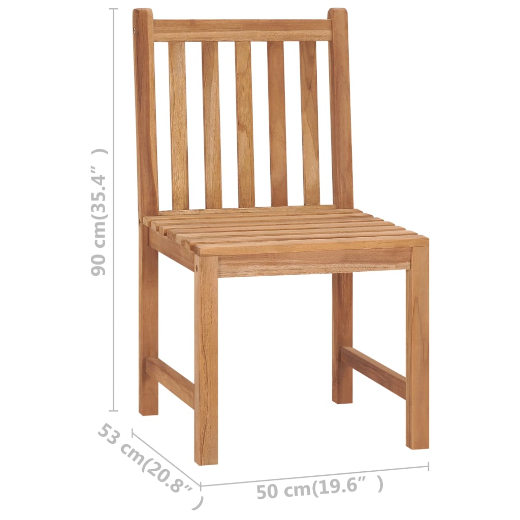 Hagestoler 2 stk heltre teak