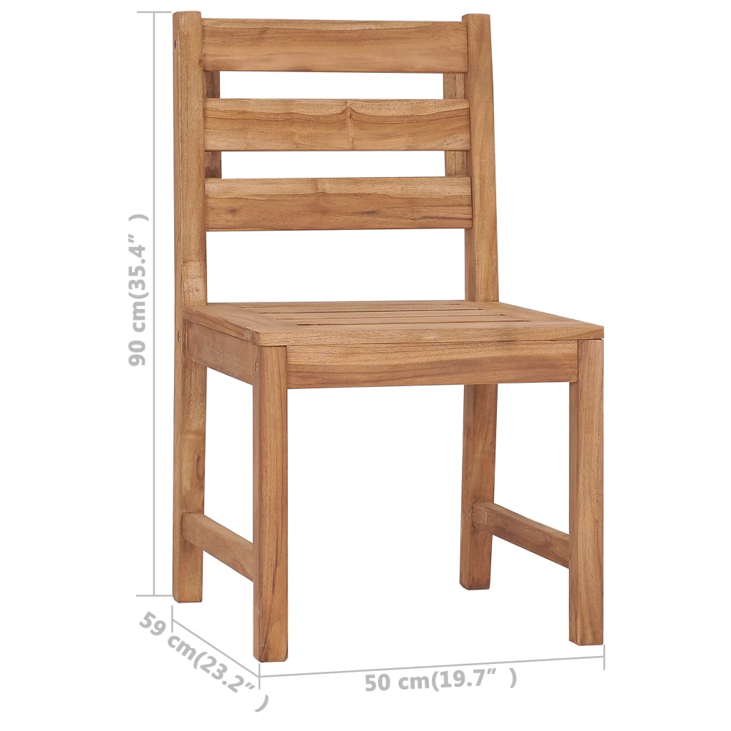 Hagestoler 2 stk heltre teak