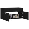 Servantskap svart 90x38,5x46 cm konstruert tre