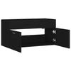 Servantskap svart 90x38,5x46 cm konstruert tre