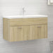Servantskap sonoma eik 90x38,5x46 cm konstruert tre