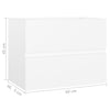 Servantskap hvit 60x38,5x45 cm konstruert tre