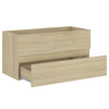 Servantskap sonoma eik 90x38,5x45 cm konstruert tre