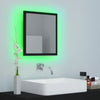 Baderomsspeil LED svart 40x8,5x37 cm akryl