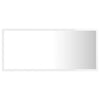 LED-badespeil høyglans hvit 90x8,5x37 cm akryl