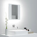 LED-speilskap til baderom hvit 40x12x45 cm akryl