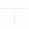 Markisestolpesett hvit 450x245 cm jern