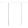 Markisestolpesett hvit 300x245 cm jern