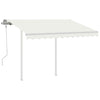 Markisestolpesett hvit 300x245 cm jern
