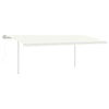Markisestolpesett hvit 600x245 cm jern