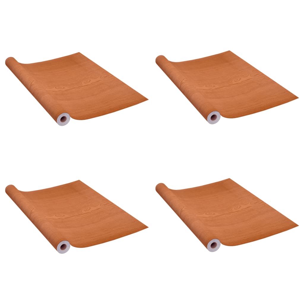 Selvklebende møbelfolier 2 stk 500x90 cm PVC lys eikefarge