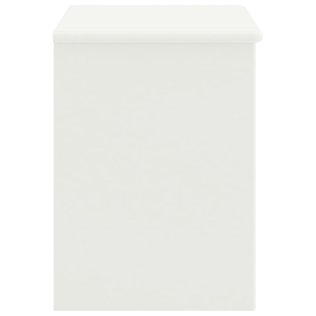 Nattbord hvit 35x30x40 cm heltre furu