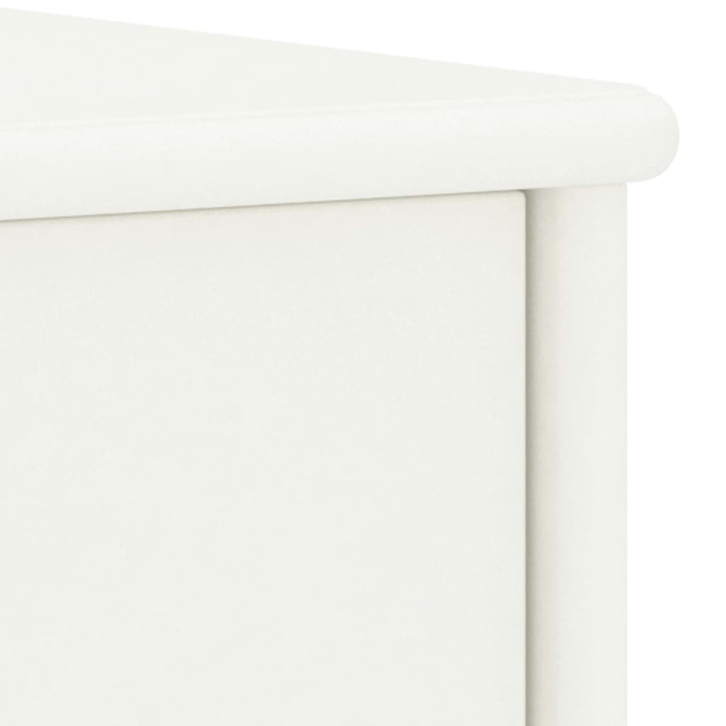 Nattbord hvit 35x30x40 cm heltre furu