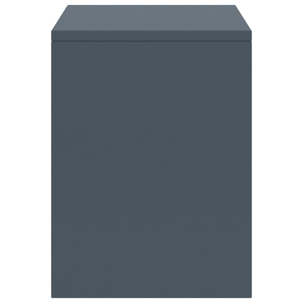 Nattbord lysegrå 35x30x40 cm heltre furu