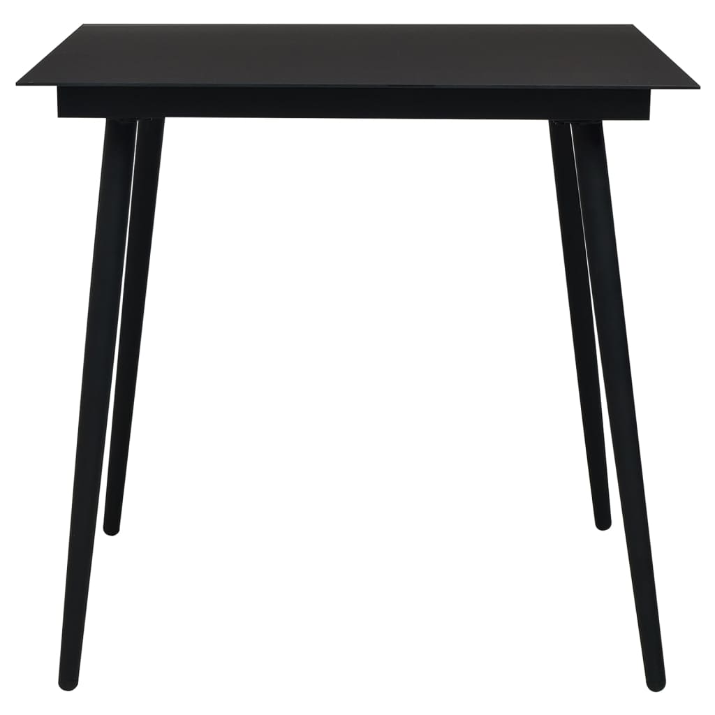 Hagespisegruppe 3 deler svart PVC-rotting