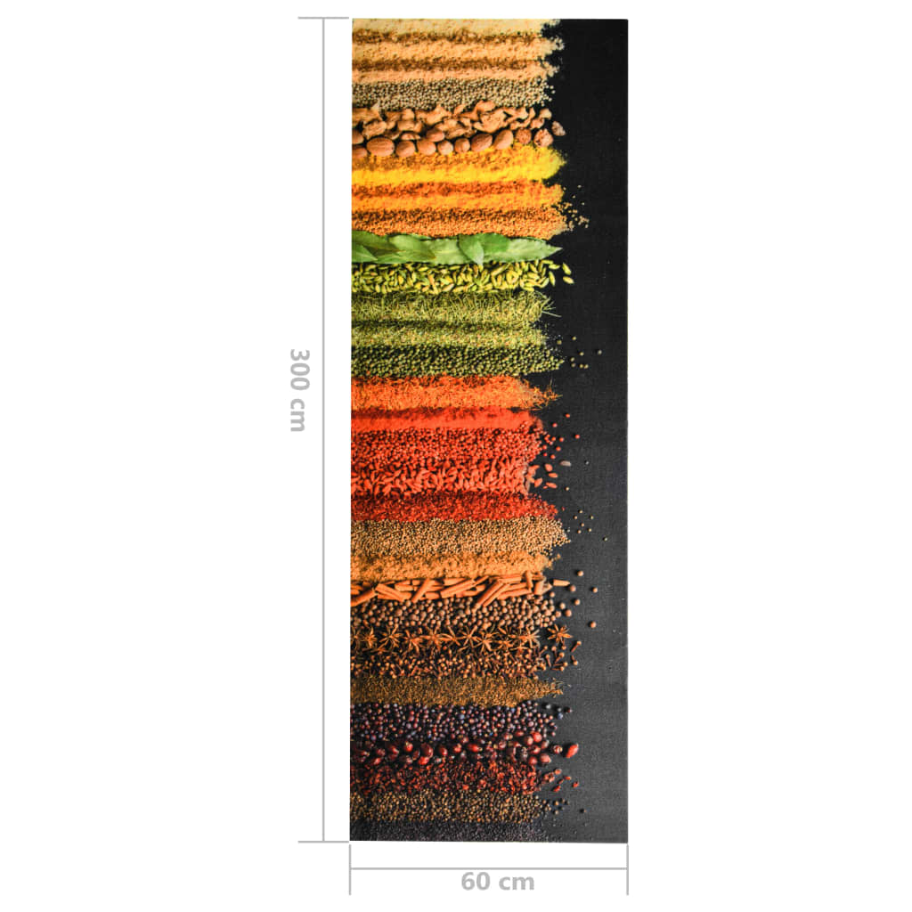 Kjøkkenteppe vaskbart Spice 60x300 cm