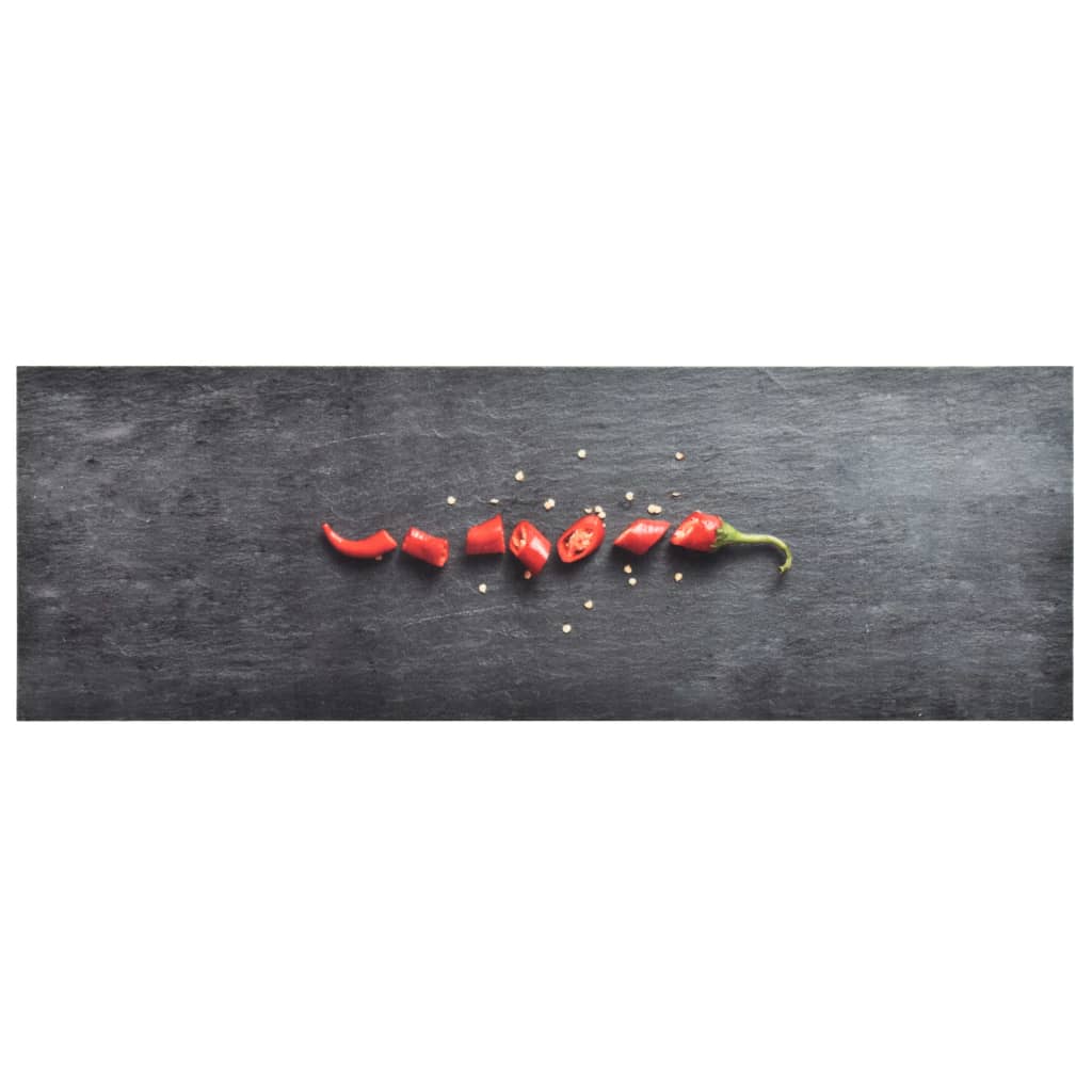 Vaskbart kjøkkenteppe pepper 60x180 cm