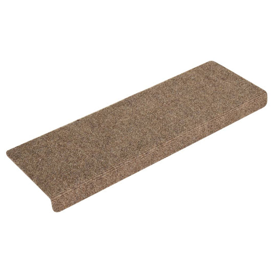 Trappematter selvklebende 15 stk 65x21x4 cm beige rektangulær kant