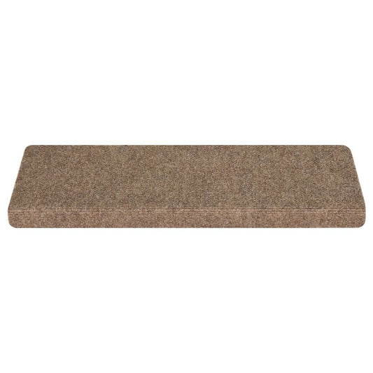 Trappematter selvklebende 15 stk 65x21x4 cm beige rektangulær kant