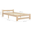 Sengeramme heltre furu 100x200 cm