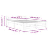 Sengeramme heltre furu 120x200 cm