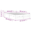 Sengeramme heltre furu 160x200 cm