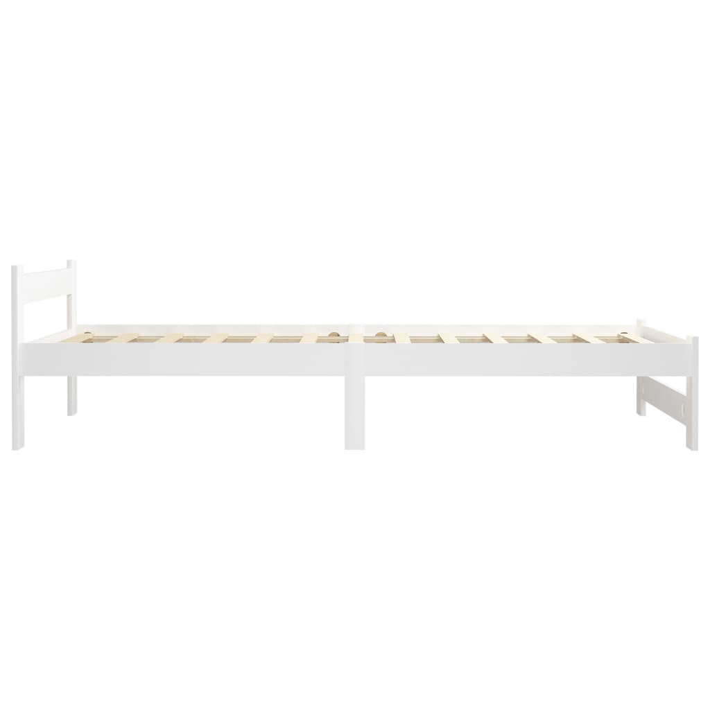 Sengeramme hvit heltre furu 100x200 cm