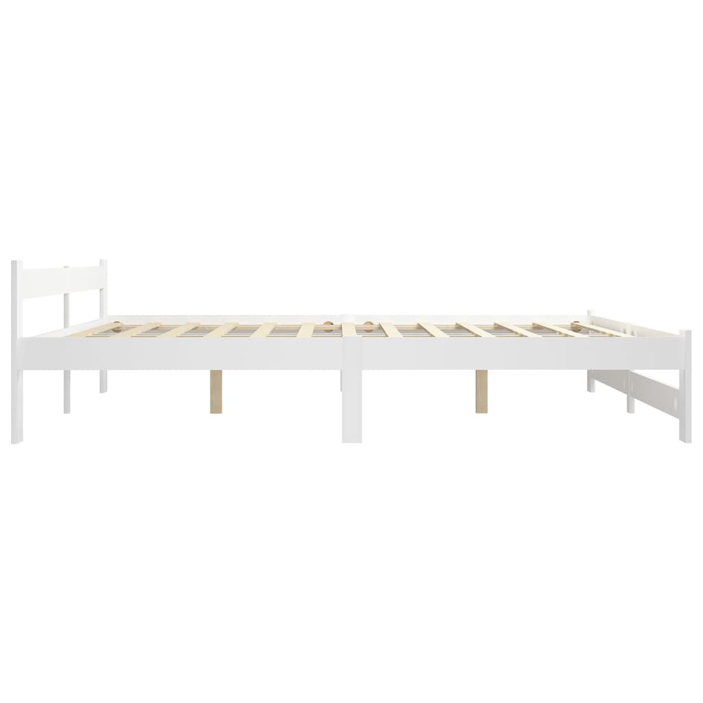 Sengeramme hvit heltre furu 180x200 cm