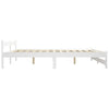 Sengeramme hvit heltre furu 180x200 cm