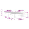 Sengeramme honningbrun heltre furu 140x200 cm