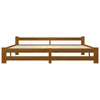 Sengeramme honningbrun heltre furu 200x200 cm
