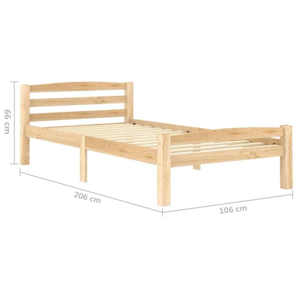 Sengeramme heltre furu 100x200 cm