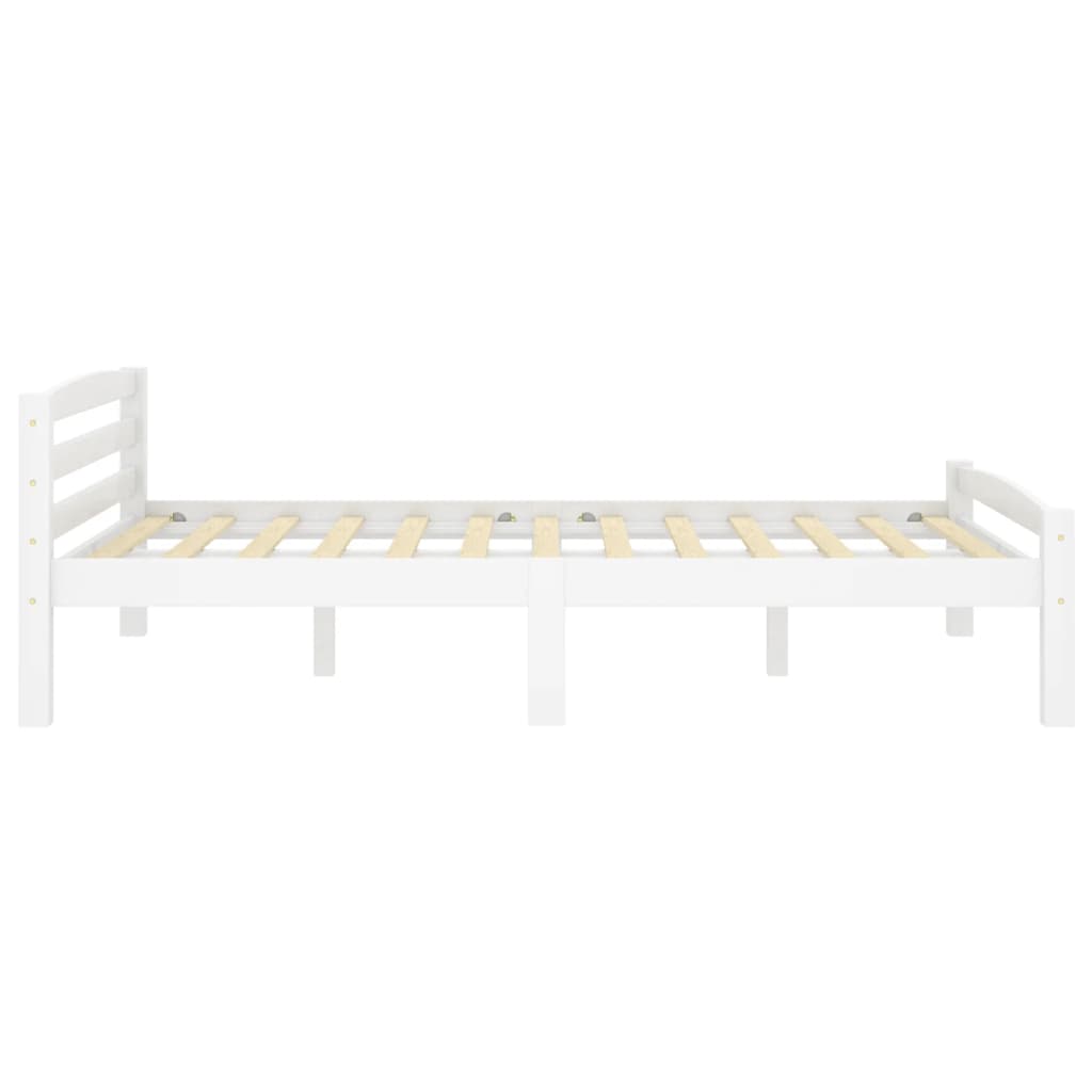 Sengeramme hvit heltre furu 120x200 cm