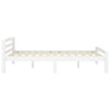 Sengeramme hvit heltre furu 140x200 cm