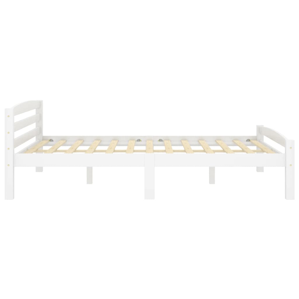 Sengeramme hvit heltre furu 160x200 cm