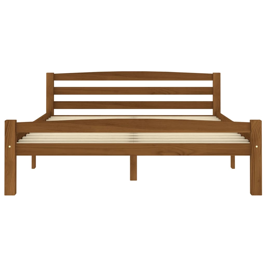 Sengeramme honningbrun heltre furu 120x200 cm