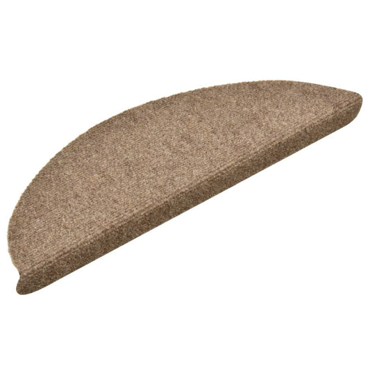 Trappematter selvklebende 10 stk 56x17x3 cm beige halvrund