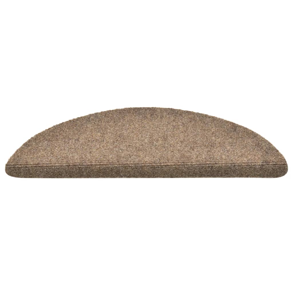 Trappematter selvklebende 10 stk 56x17x3 cm beige halvrund