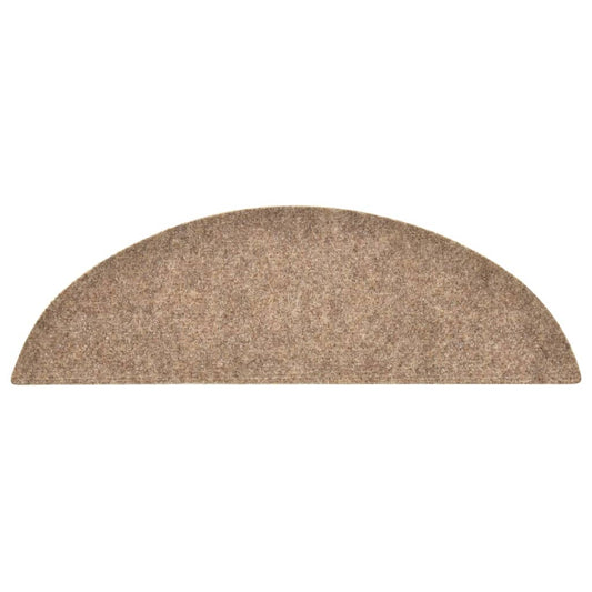Trappematter selvklebende 10 stk 56x17x3 cm beige halvrund