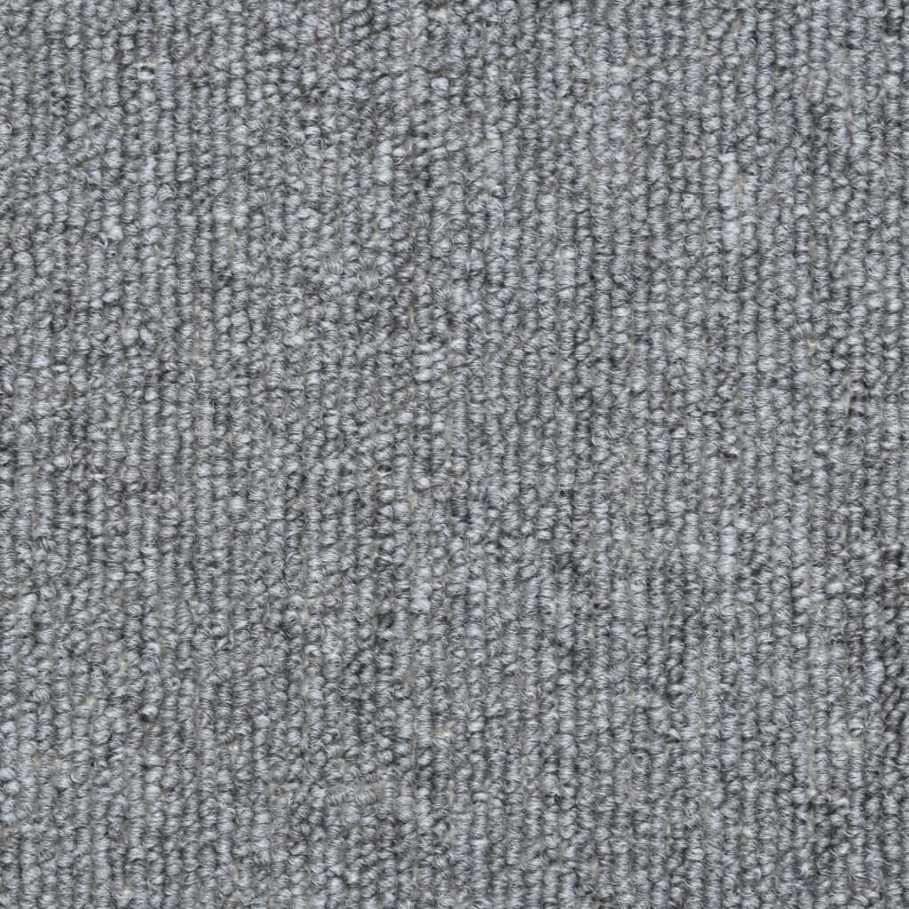 Trappematter 10 stk 65x24x4 cm lysegrå halvrund store