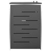 Søppeldunkskur dobbelt 138x77,5x112,5 cm rustfritt stål