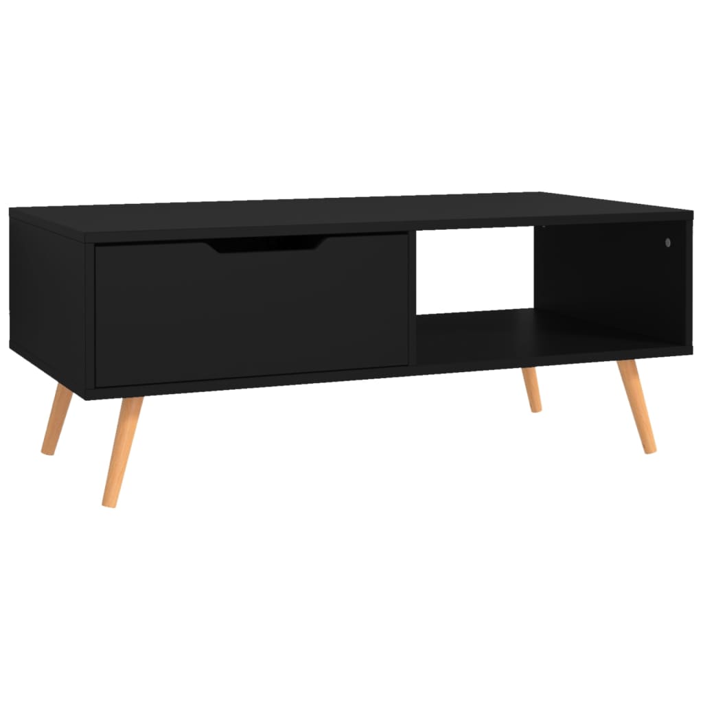 Salongbord svart 100x49,5x43 cm sponplate