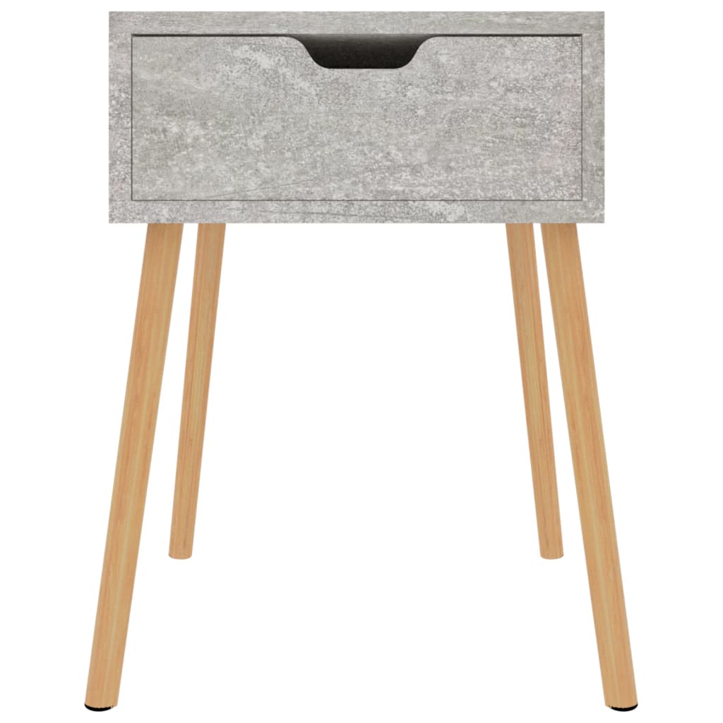 Nattbord betonggrå 40x40x56 cm konstruert tre