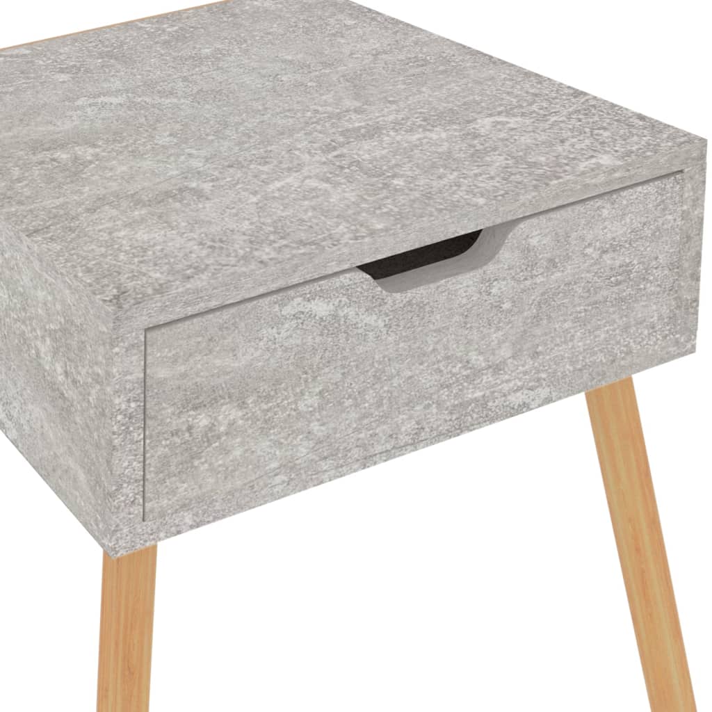 Nattbord betonggrå 40x40x56 cm konstruert tre