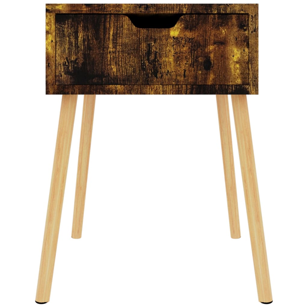 Nattbord røkt eik 40x40x56 cm konstruert tre
